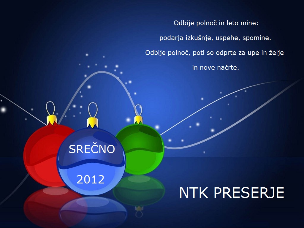 NTK PRESERJE - VO��ILO 2012
